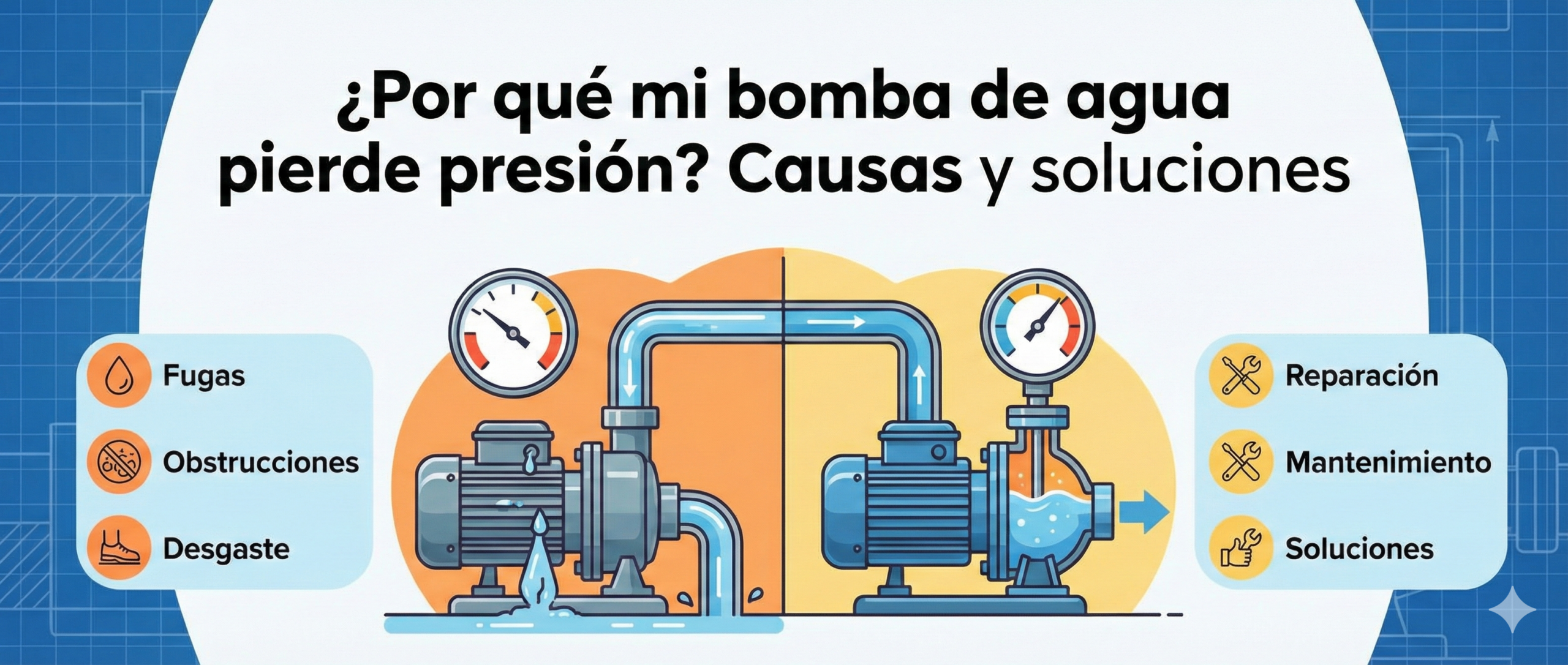 ¿Por qué mi bomba de agua pierde presión? Causas y soluciones