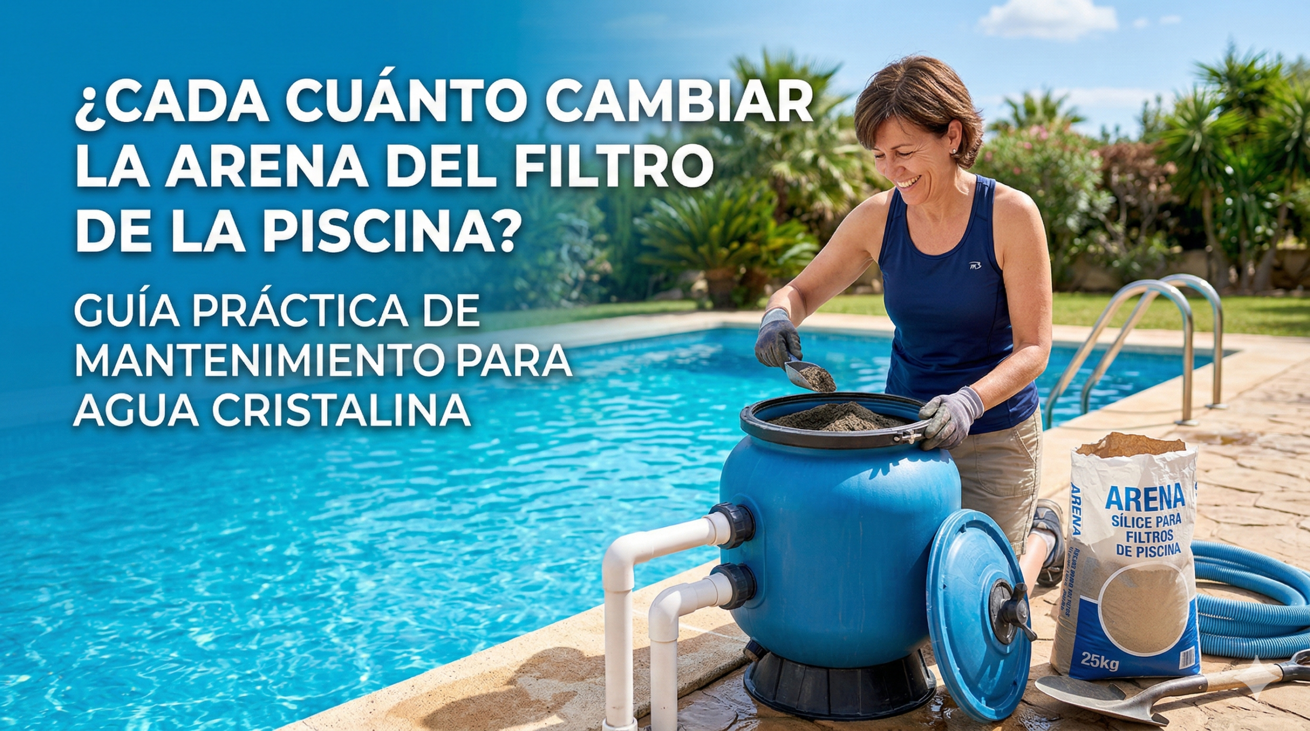 ¿Cada cuánto cambiar la arena del filtro de la piscina? | Guía