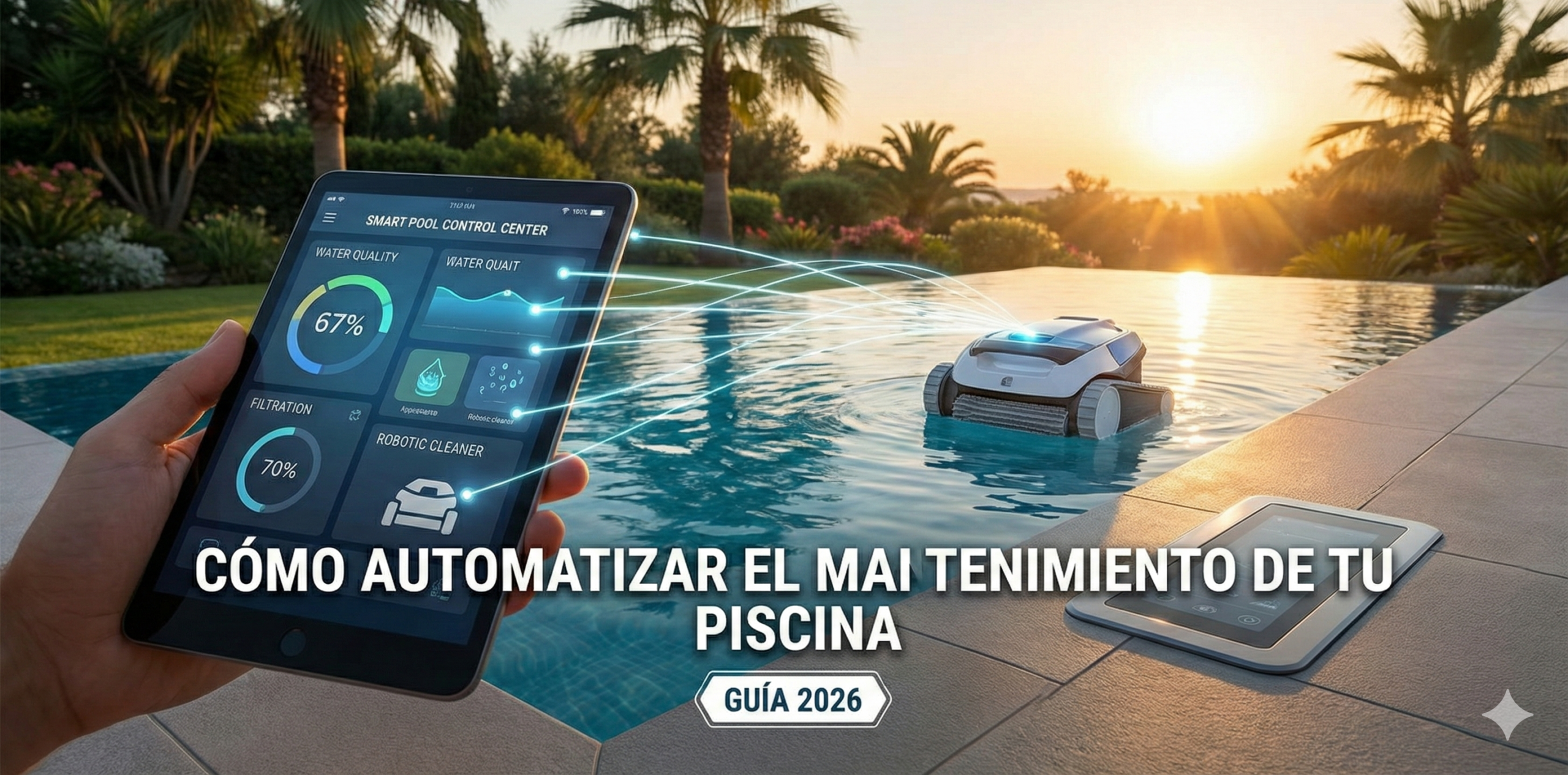 Cómo automatizar el mantenimiento de tu piscina | Guía 2026