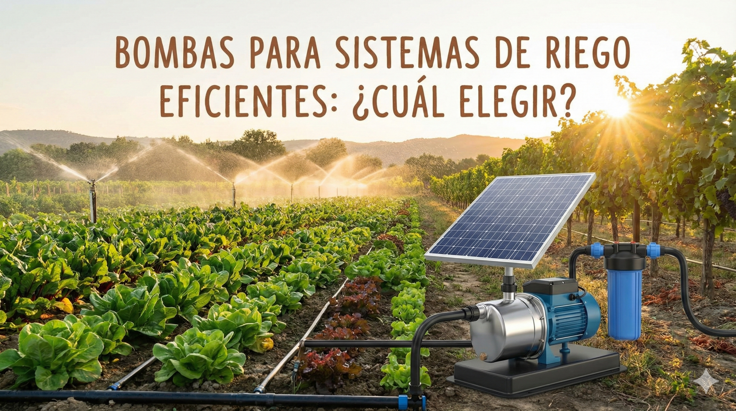 Bombas para sistemas de riego eficientes: ¿Cuál elegir?