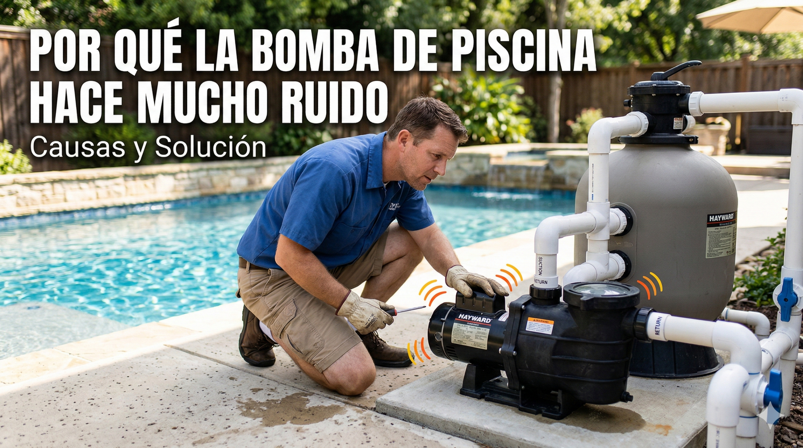¿Tu bomba de piscina hace mucho ruido? Descubre por qué y cómo solucionarlo