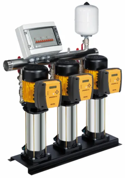 Juego de refuerzo automático con velocidad variable para suministro de agua. CKE3 MULTI35 4